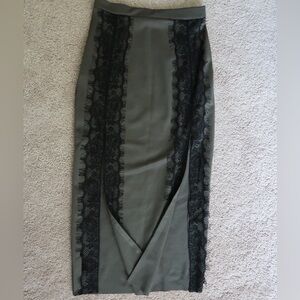 Missguided Double Slit High Waisted Skirt